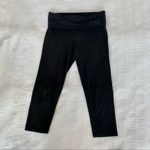 VS Pink Black Yoga Pants